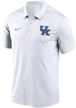 Men's White Kentucky Wildcats Primetime Franchise Performance Polo Shirt