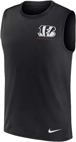 Men's Black Cincinnati Bengals Muscle Tank Top
