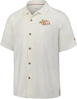 Men's White Detroit Tigers Grand Slam Bay Camp Button-Up Shirt