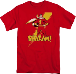 Big & Tall DC Comics Shazam Shazam Short Sleeve Adult Tee / T-Shirt