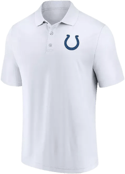 Men's White Indianapolis Colts Component Polo Shirt