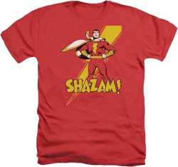 Men's DC Comics Shazam Shazam Adult Heather Tee / T-Shirt