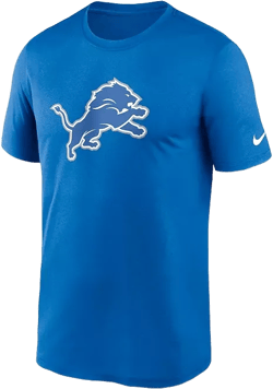 Nike Men's Blue Detroit Lions Legend Logo Performance T-Shirt