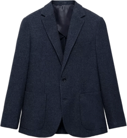 Mango Men's Slim-Fit Wool Blend Blazer