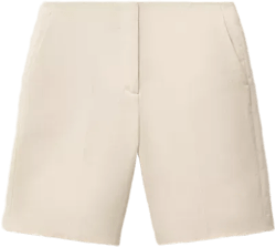 Mango Women's Linen-Blend Suit Bermuda Shorts