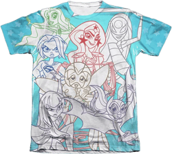 Men's Dc Superhero Girls DC Comics Superhero Girls Justice Gang Adult Poly/Cotton Short Sleeve Tee / T-Shirt