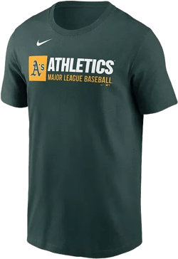 Men's Green Athletics Team Block T-Shirt