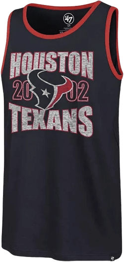 Men's Navy Houston Texans Upload Franklin Tank Top