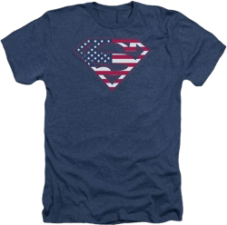 Mens U S Shield Adult Heather Tee / T-Shirt
