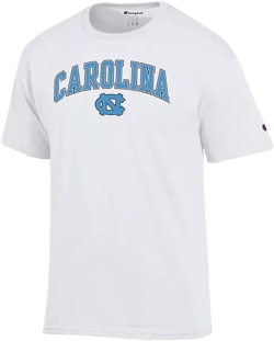 Men's White North Carolina Tar Heels Arch Over Logo T-Shirt