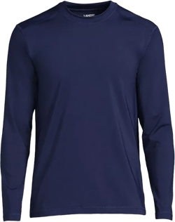 Men's SunShade UPF 50 Long Sleeve Swim Tee Cooling Rash Guard