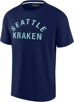 Men's and Women's Deep Sea Blue Seattle Kraken Super Soft Short Sleeve T-shirt