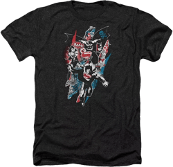 Mens Ripped Trio 2 Adult Heather Tee / T-Shirt