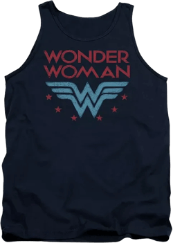 Men's DC Comics Wonder Woman Wonder Stars Adult Tank Top