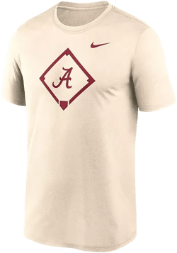 Nike Men's Cream Alabama Crimson Tide Legend Baseball Icon Performance T-Shirt