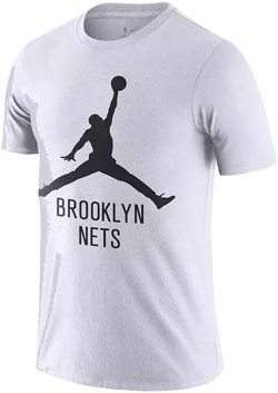 Nike Men's White Brooklyn Nets Essential Jumpman T-Shirt