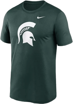 Men's Green Michigan State Spartans Primetime Legend Logo T-Shirt