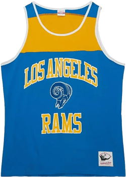 Men's Royal, Gold Los Angeles Rams Gridiron Classics Heritage Colorblock Tank Top