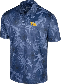 Men's Royal Pitt Panthers Palms Team Polo Shirt