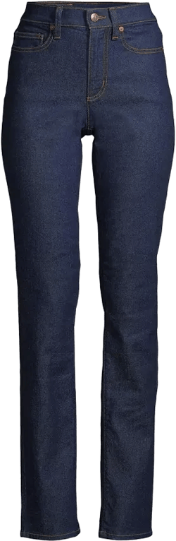 Women's Tall Recover High Rise Straight Leg Blue Jeans