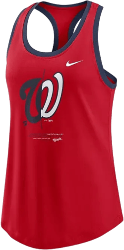 Women's Red Washington Nationals Tech Tank Top