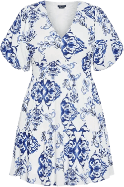 CITY CHIC Plus Size Winslow Print Dress