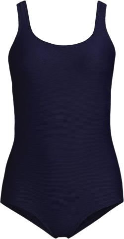 Women's Tugless Low Leg Ribbed One Piece Swimsuit