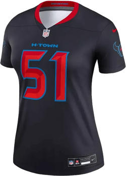 Women's Will Anderson Jr. Navy Houston Texans Alternate Legend Player Performance Top