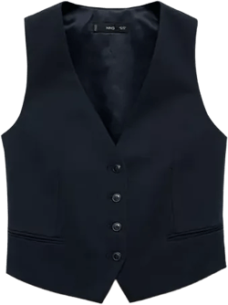 Women's Buttons Detail Suit Vest