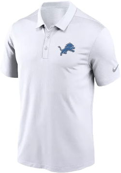 Nike Men's White Detroit Lions Franchise Logo Performance Polo