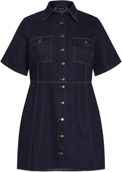 Plus Size Liv Denim Dress