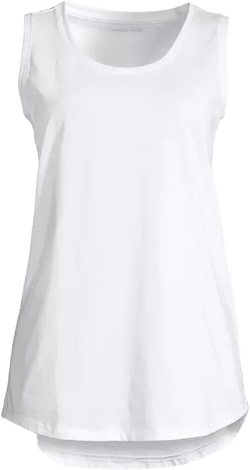 Lands' End Women's Tall Supima Cotton Tunic Tank Top