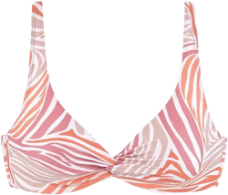 Women's Zebra Print Underwire Bikini Swimsuit Top Bra Sizing