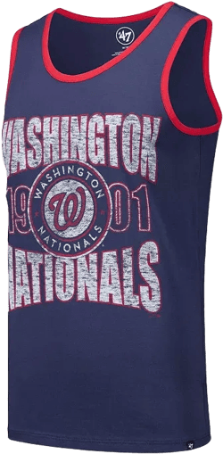 Men's Navy Washington Nationals Upload Franklin Tank Top