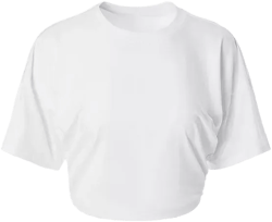 Women's Ruched Cropped Tee