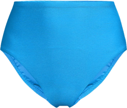 Women's Chlorine Resistant Ottoman Rib High Waisted Bikini Bottoms