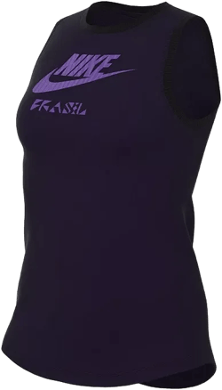 Women's Navy Brazil Women's National Team Futura Tank Top