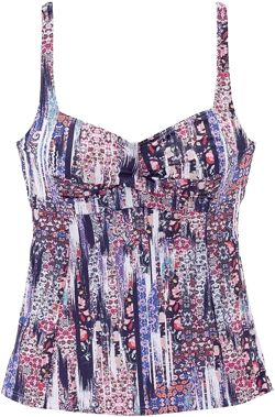 LASCANA Women's Print Underwire Tankini Swimsuit Top