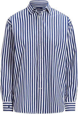 Women's Relaxed-Fit Striped Cotton Shirt 