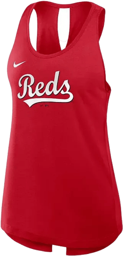 Women's Red Cincinnati Reds Crisscross Performance Tank Top