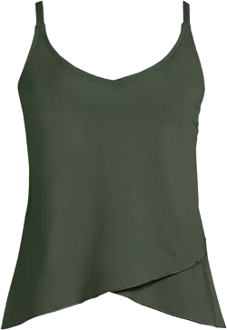 Lands' End Plus Size Tulip Hem Tankini Top