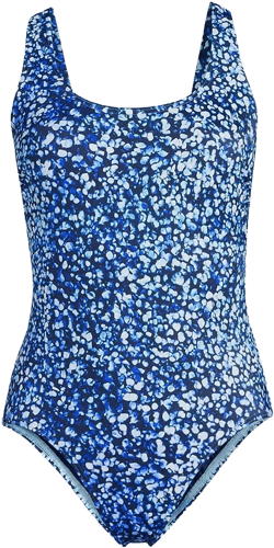 Lands' End Women's Long Tugless X-Back One Piece Swimsuit