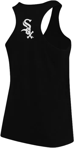 Women's Black Chicago White Sox Plus Size Swing for the Fences Racerback Tank Top