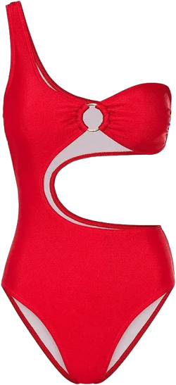 Women's One Shoulder One Piece Swimsuit