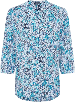 Women's Ikat Print Tunic Shirt