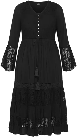 Plus Size Tisha Lace Maxi Dress