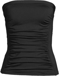 Lands' End Women's Bandeau Tankini Swimsuit Top