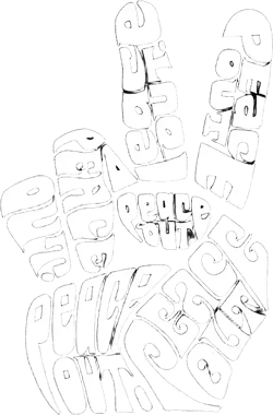 Women's Word Art Peace Out T-shirt