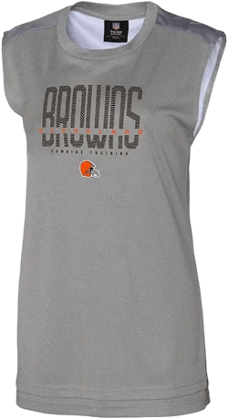 Women's Gray Cleveland Browns No Sweat Tank Top