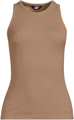 Women's Drapey Rib Fitted Tank Top